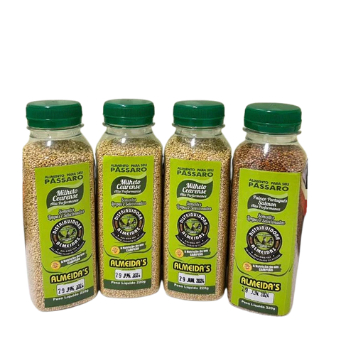 Combo Econômico - 3 MILHETO CEARENSE + 1 PAINÇO PORTUGUÊS SALMON ALTA PERFORMANCE