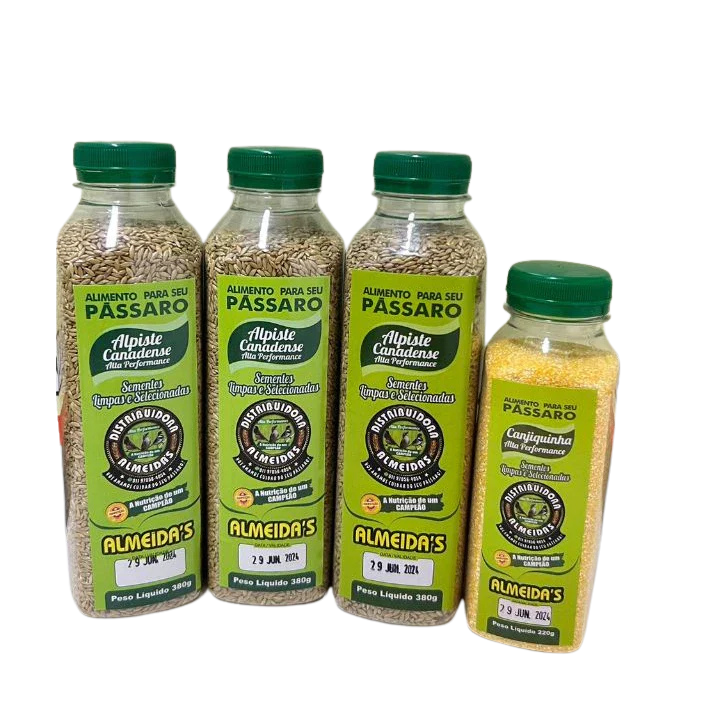 Combo econômico: 3 ALPISTE + 1 CANJIQUINHA ALTA PERFORMANCE