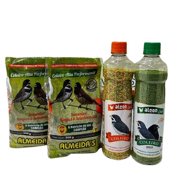 KIT - 2 COLEIRO ALTA PERFORMANCE + 1 ALCON CLUB COLEIRO GREEN/VERDE + 1 ALCON COLEIRO