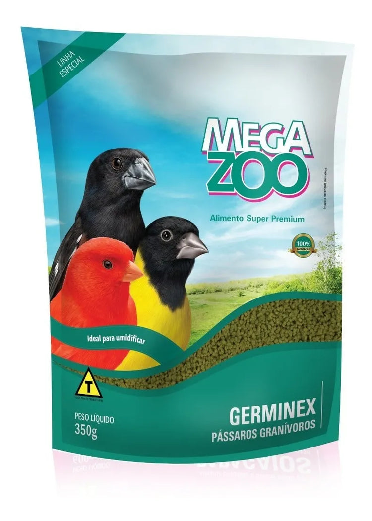 MEGAZOO- Pássaros Granívoros Germinex - 350 g