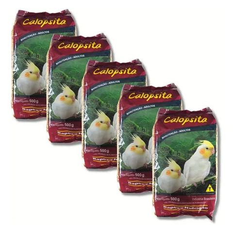 KIT - 5 MISTURAS PARA CALOPSITA - 500G CADA