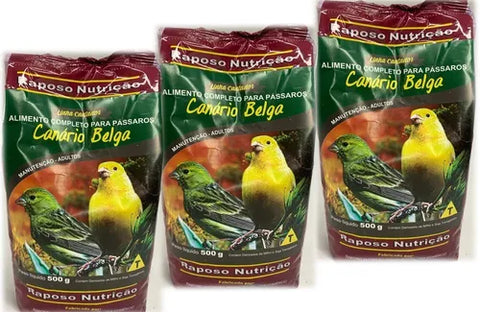KIT - 3 MISTURA CANÁRIO BELGA - 500G CADA