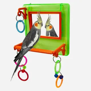 Brinquedo Espelho Multi Play Para Calopsitas Agapornis e Periquitos - Toco Tucano