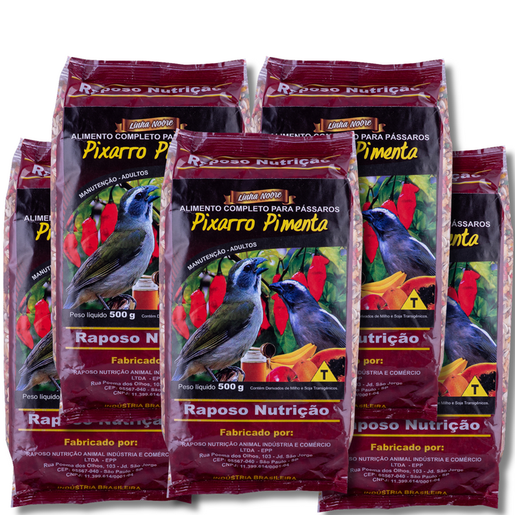 KIT C/5 PIXARRO PIMENTA 500GR CADA LINHA NOBRE