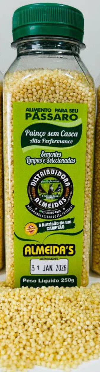 PAINÇO SEM CASCA ALTA PERFORMANCE 250GR