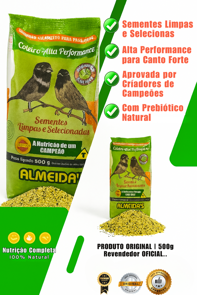 5 COLEIRO ALTA PERFORMANCE + 1 FARINHADA ALTA PERFORMANCE