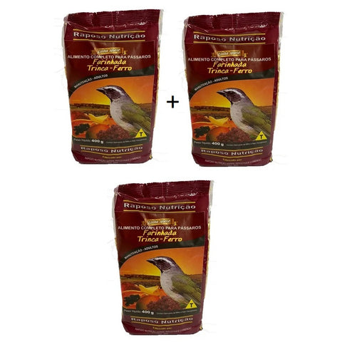 KIT - 3 FARINHADA TRINCA FERRO MANGA - 500G CADA