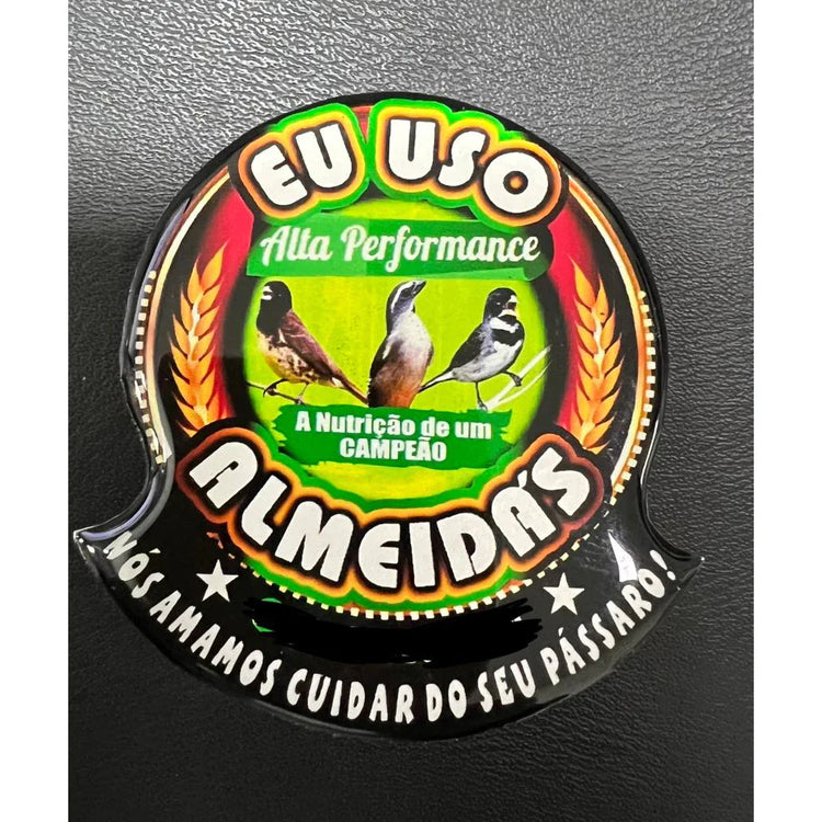 Plaquinha para gaiola - EU USO ALTA PERFORMANCE ALMEIDA´S
