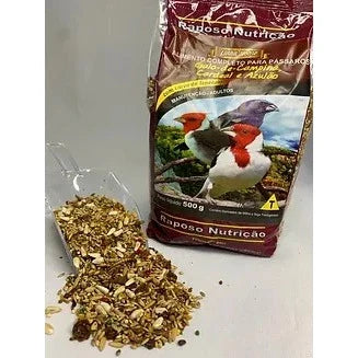 KIT - 3 MISTURA PARA GALO DE CAMPINA, CARDEAL E AZULÃO - 500G CADA