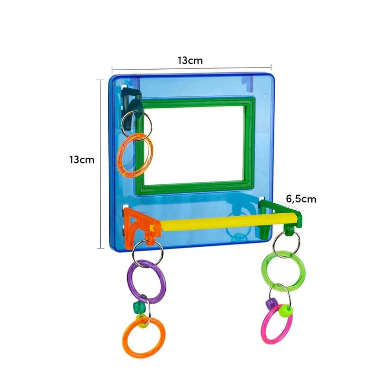 Brinquedo Espelho Multi Play Para Calopsitas Agapornis e Periquitos - Toco Tucano
