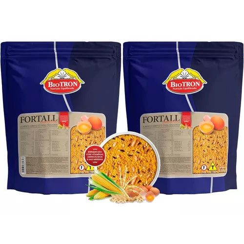 BIOTRON PAPA DE OVO FORTALL - 2 unidades de 1kg cada