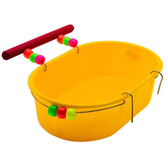 BANHEIRA ESPECIAL DECORADA P/CALOPSITA 11.3