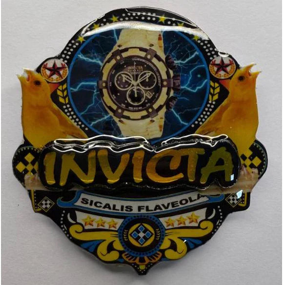 PLACA EM 3D CANÁRIO DA TERRA