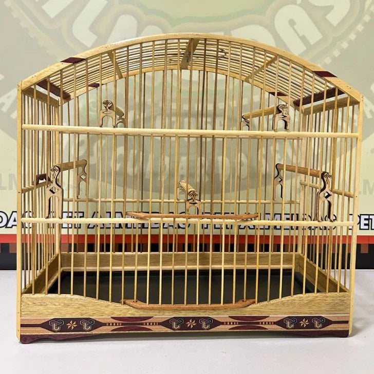 GAIOLA DE PASSEIO COLEIRO/ MALHA FINA - MARCHETARIA FITA FINA