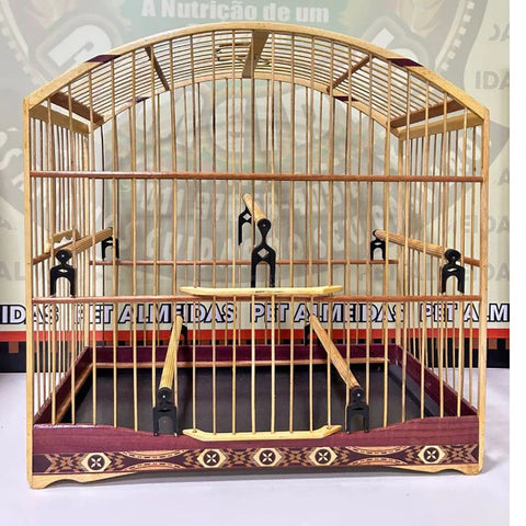 GAIOLA DE PASSEIO EM MALHA LARGA/TRINCA FERRO - MARCHETARIA FITA