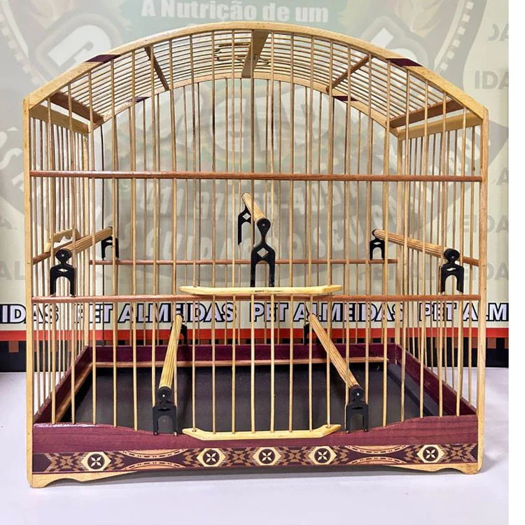 GAIOLA DE PASSEIO EM MALHA LARGA/TRINCA FERRO - MARCHETARIA FITA