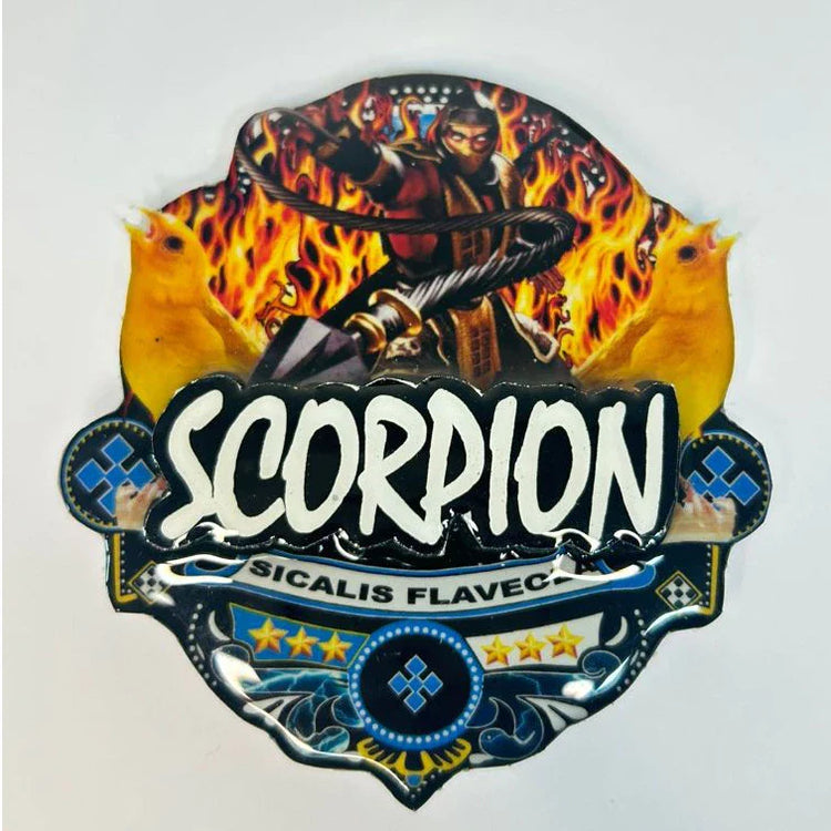 PLACA EM 3D CANÁRIO DA TERRA