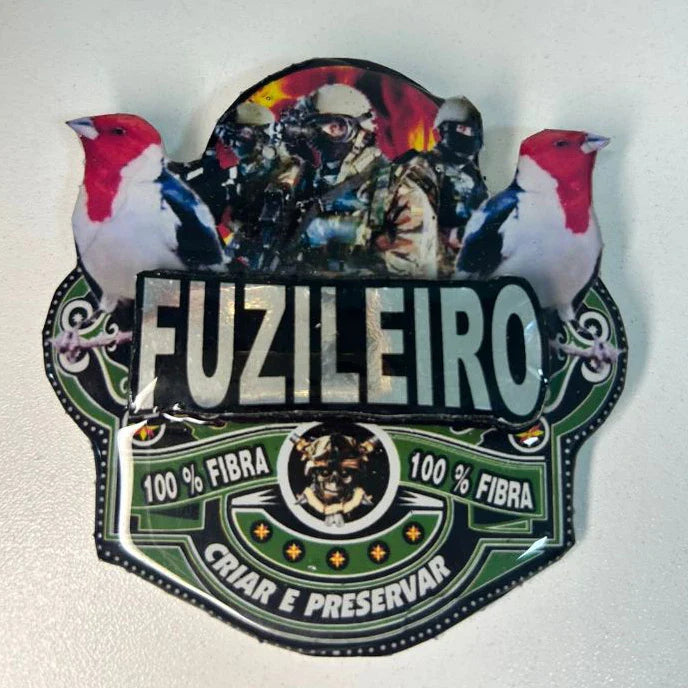 PLACA EM 3D PERSONALIZADA DE GALO DE CAMPINAS