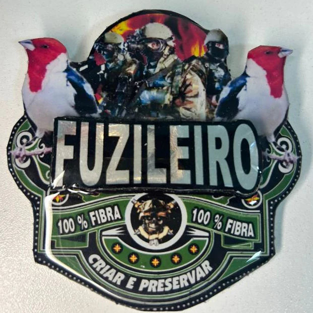 PLACA EM 3D PERSONALIZADA DE GALO DE CAMPINAS