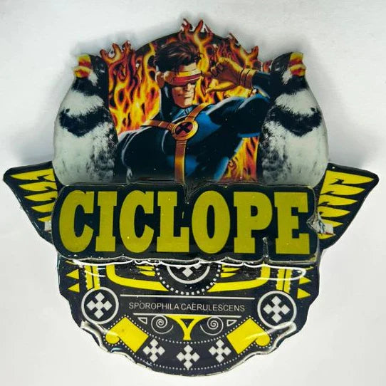 PLACA DE COLEIRO PERSONALIZADA EM 3D COM NOME DO PÁSSARO