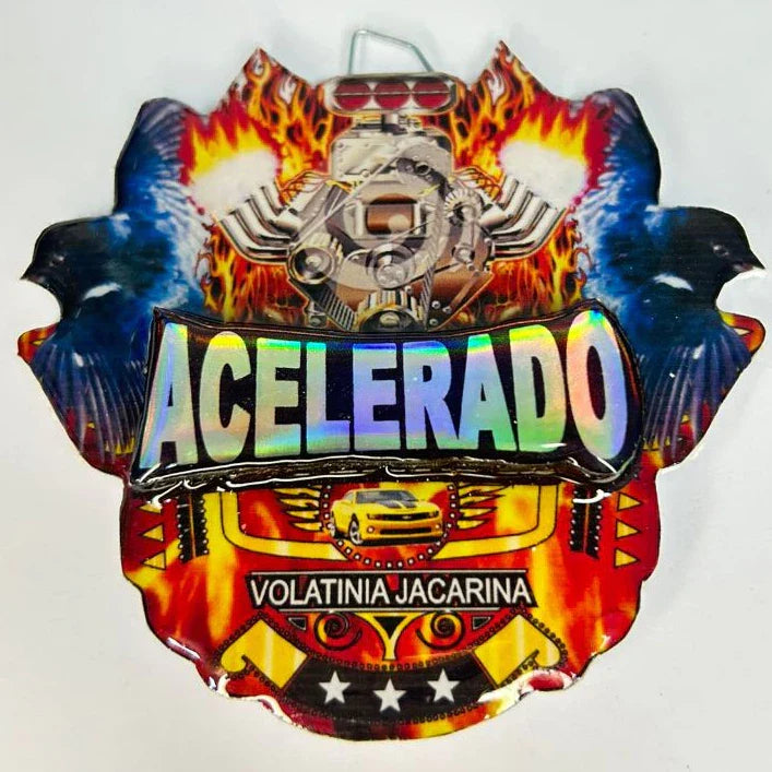 PLACA DE TIZIU PERSONALIZADA EM 3D COM NOME DO PÁSSARO