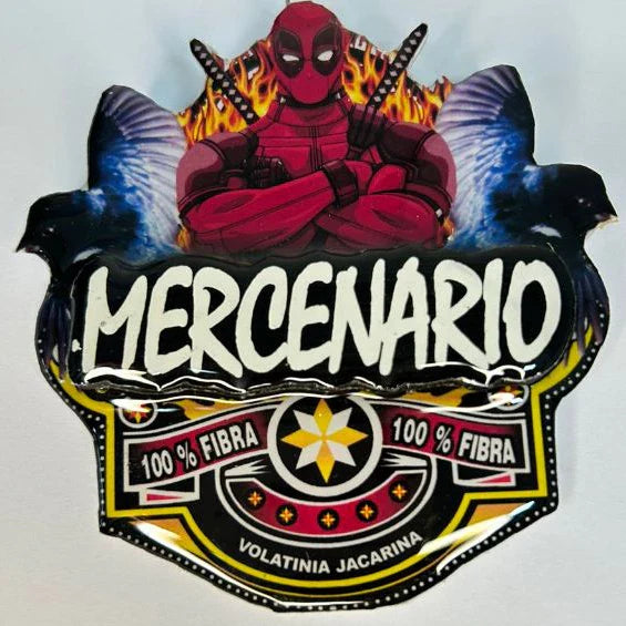 PLACA DE TIZIU PERSONALIZADA EM 3D COM NOME DO PÁSSARO