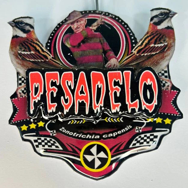 PLACA DE TICO TICO PERSONALIZADA EM 3D COM O NOME DO PÁSSARO