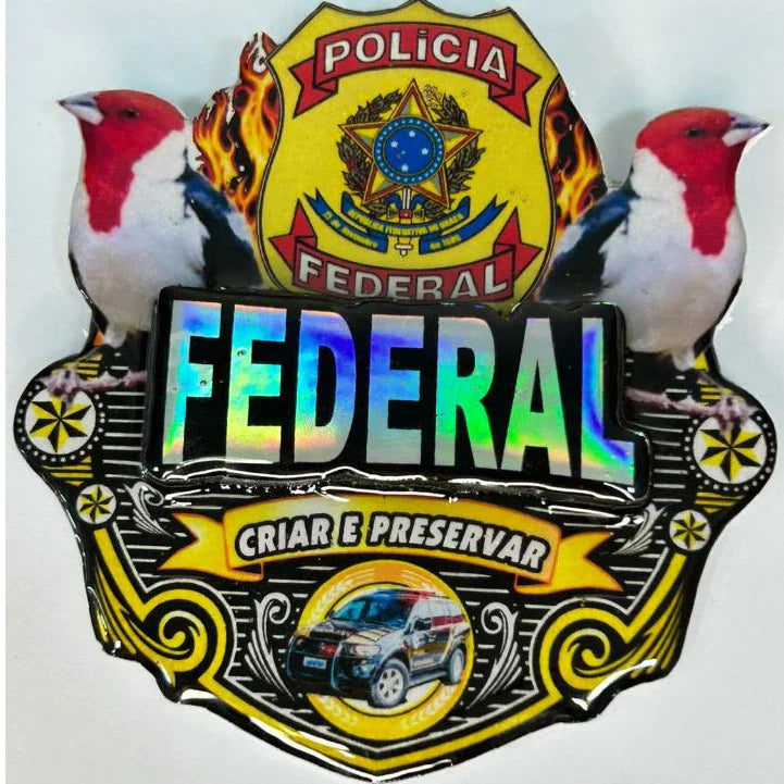 PLACA EM 3D PERSONALIZADA DE GALO DE CAMPINAS