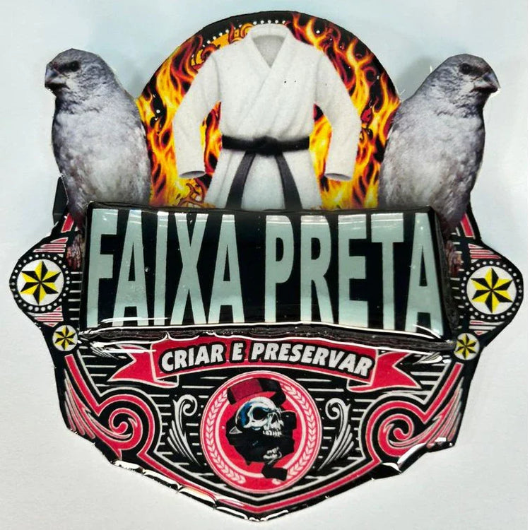 PLACA EM 3D DE PATATIVA PERSONALIZADA COM NOME DO PÁSSARO