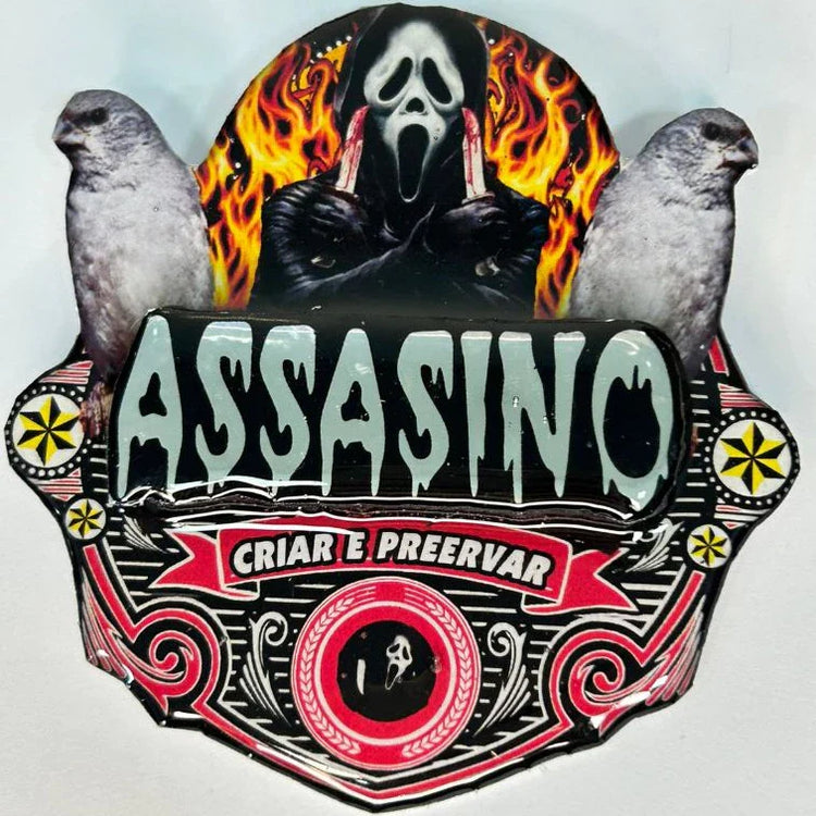 PLACA EM 3D DE PATATIVA PERSONALIZADA COM NOME DO PÁSSARO