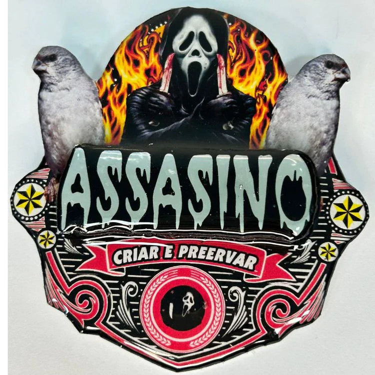 PLACA EM 3D DE PATATIVA PERSONALIZADA COM NOME DO PÁSSARO