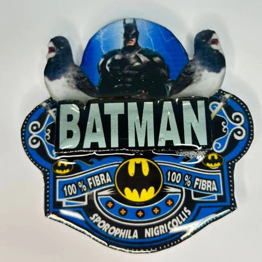 PLACA DE BAIANO P. BRANCO PERSONALIZADA EM 3D COM O NOME DO PÁSSARO