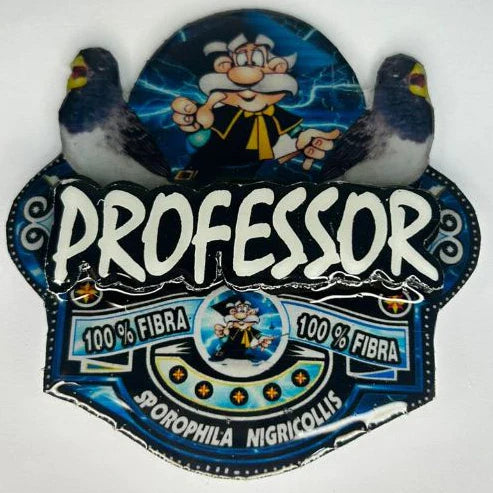 PLACA DE BAIANO P. BRANCO PERSONALIZADA EM 3D COM O NOME DO PÁSSARO