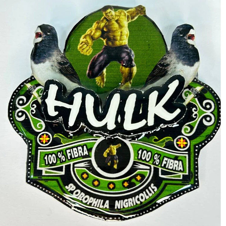 PLACA DE BAIANO P. BRANCO PERSONALIZADA EM 3D COM O NOME DO PÁSSARO