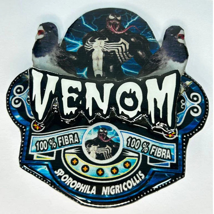 PLACA DE BAIANO P. BRANCO PERSONALIZADA EM 3D COM O NOME DO PÁSSARO