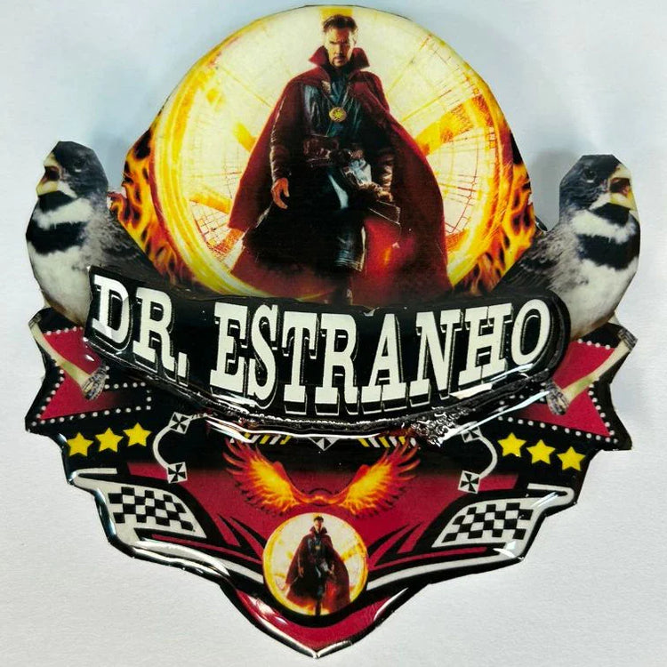 PLACA DE COLEIRO PERSONALIZADA EM 3D COM NOME DO PÁSSARO