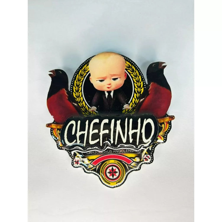 PLACA DE CURIÓ PERSONALIZADA EM 3D COM NOME DO PÁSSARO