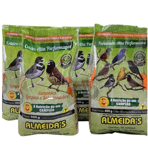 3 COLEIRO ALTA PERFORMANCE + 1 FARINHADA ALTA PERFORMANCE
