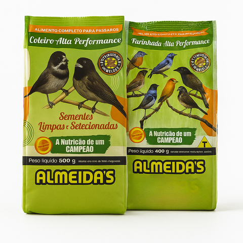 1 COLEIRO ALTA PERFORMANCE + FARINHADA ALTA PERFORMANCE