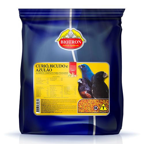 BIOTRON - CURIÓ, BICUDO E AZULÃO - 2 UNIDADES DE 500g CADA