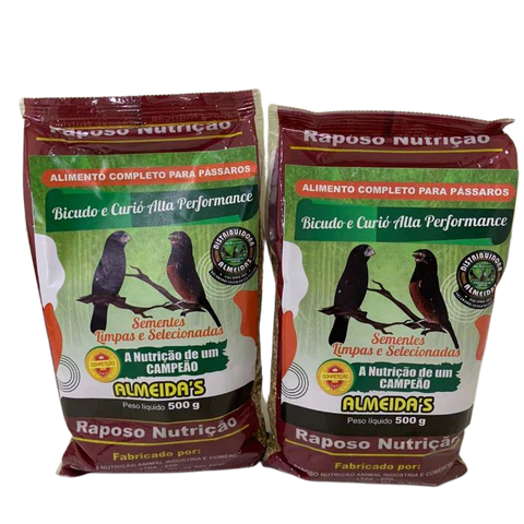 KIT C/2 BICUDO E CURIÓ ALTA PERFORMANCE 500g