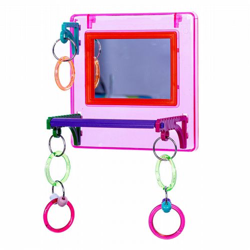 Brinquedo Espelho Multi Play Para Calopsitas Agapornis e Periquitos - Toco Tucano