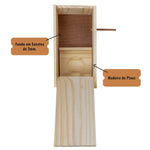 Ninho para Manon, periquito, agapornes e calopsita