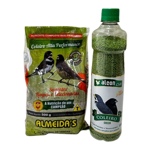 KIT 1 COLEIRO ALTA PERFORMANCE + 1 ALCON COLEIRO GREEN/VERDE