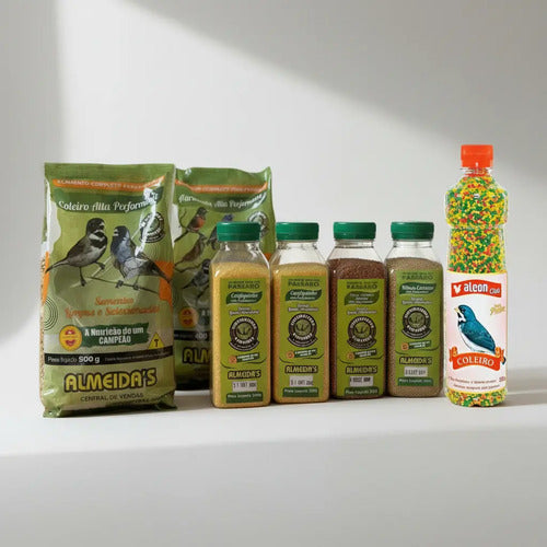 Kit Alimento Coleiro Torneio Alta Performance Almeidas Elite