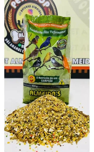 Kit Alta Performance - Coleiro, Farinhada, Grit E Extrusada
