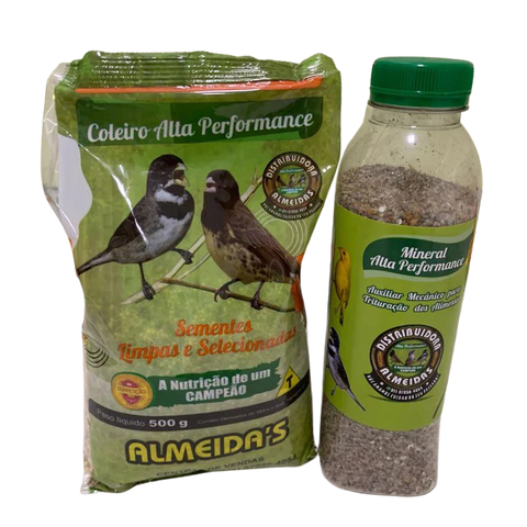 KIT 1 COLEIRO ALTA PERFORMANCE + 1 GRIT MINERAL FINO