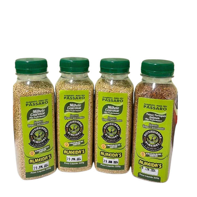 Combo Econômico - 3 MILHETO CEARENSE + 1 PAINÇO PORTUGUÊS SALMON ALTA PERFORMANCE