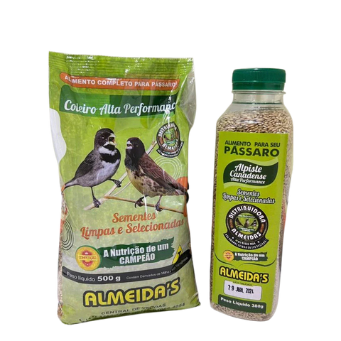 Combo econômico: 1 COLEIRO + 1 ALPISTE ALTA PERFORMANCE