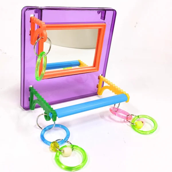 Brinquedo Espelho Multi Play Para Calopsitas Agapornis e Periquitos - Toco Tucano